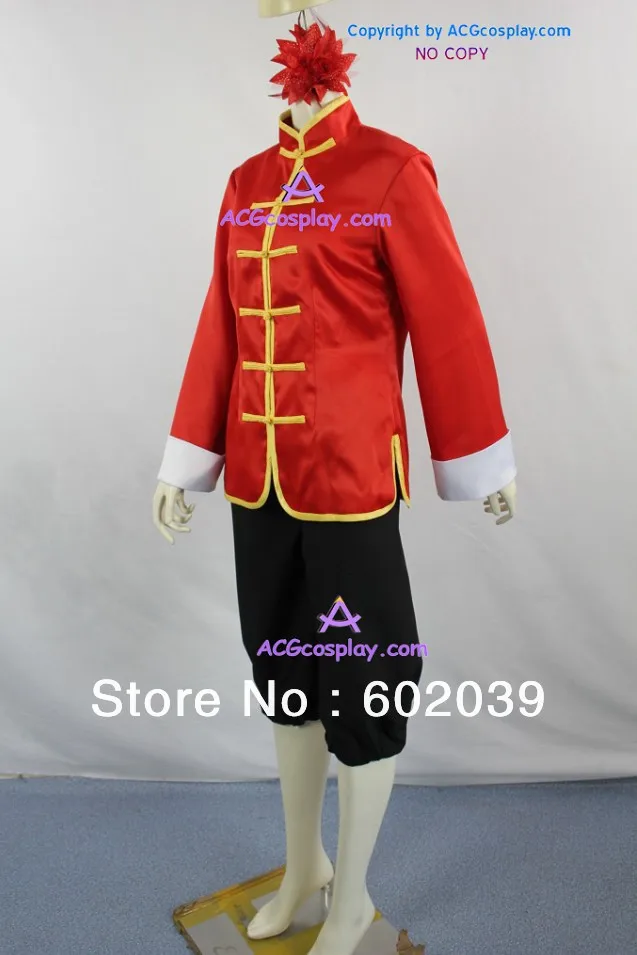 Костюм для косплея Ван Яо из Хеталии Китая с орнаментом волос|cosplay costume|costume