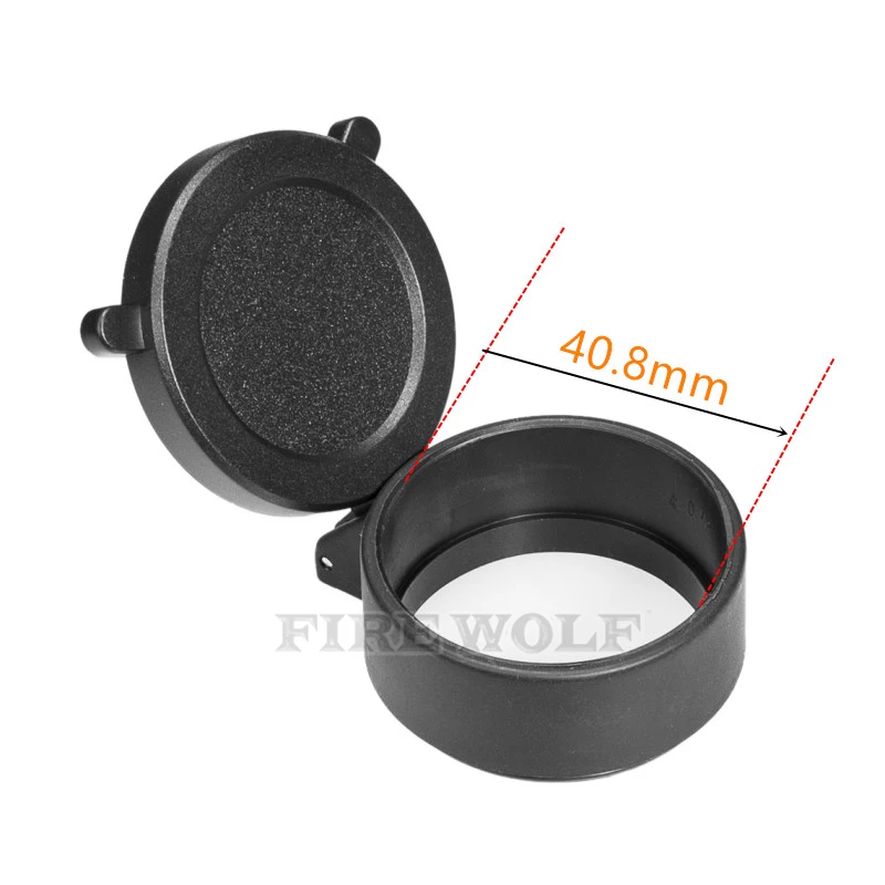 40.8MM FIRE WOLF 25,5-43,7 мм Крышка для объектива винтовки откидная крышка для быстрой защиты от пружины Крышка Объектива объектива для охотничьего калибра - Цвет: 40.8MM
