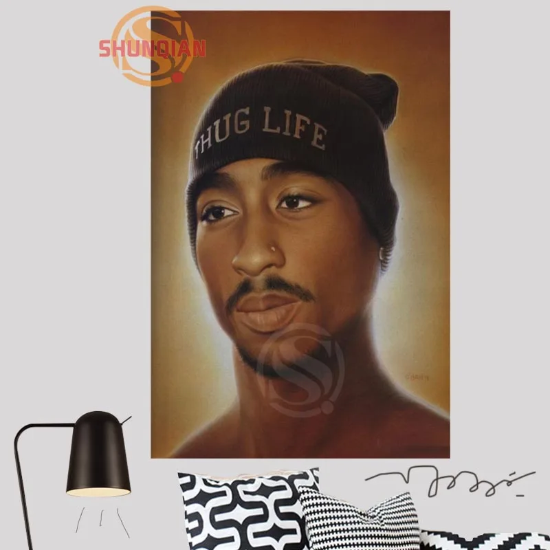 Домашний Декор Пользовательские Тупак 2pac Холст Тканевый плакат постер на стену