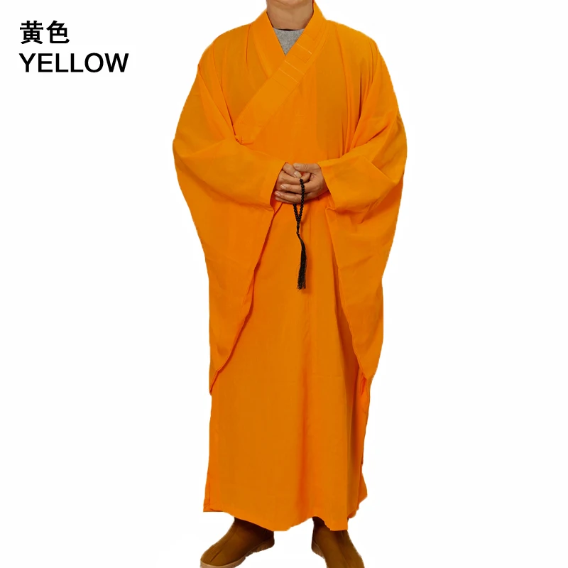 3 вида цветов унисекс шаолин храмовый костюм дзен буддистское одеяние лежа монах