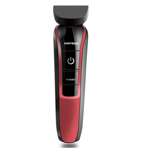 Red Pritech 3 в 1 электробритвы для мужчин перезаряжаемый триммер для волос в носу и ушах машинка для стрижки волос триммер для бороды профессиональные инструменты - Цвет: Red
