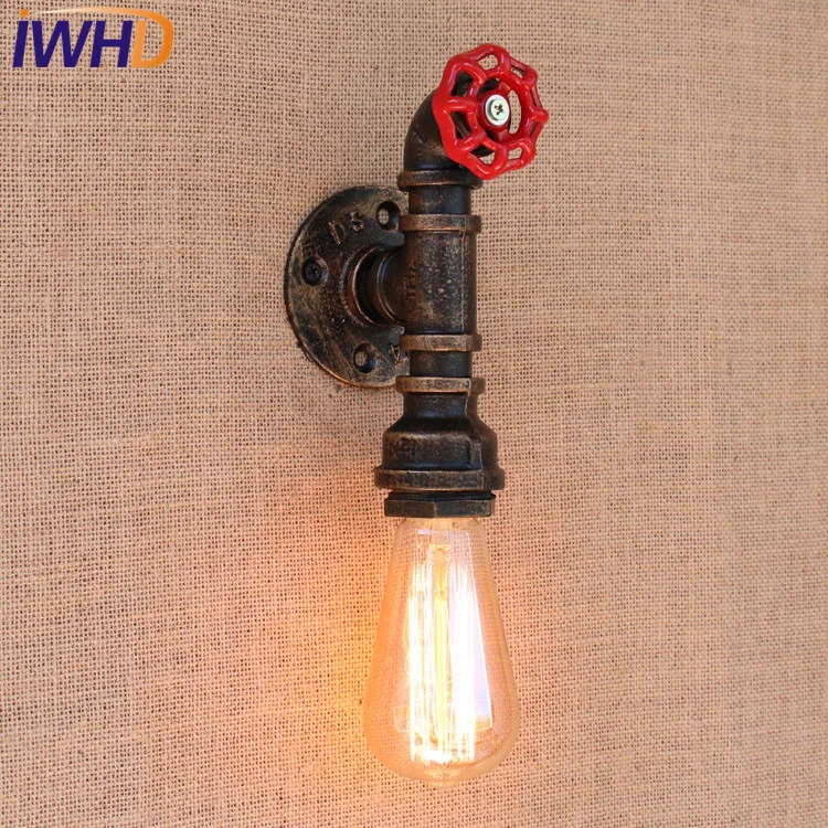 

Loft Decor Industrial Vintage Wall Lamp Antique Edison Wall Sconce E27 Pipe Wall Light Fixtures Dining Room Indoor Lighting