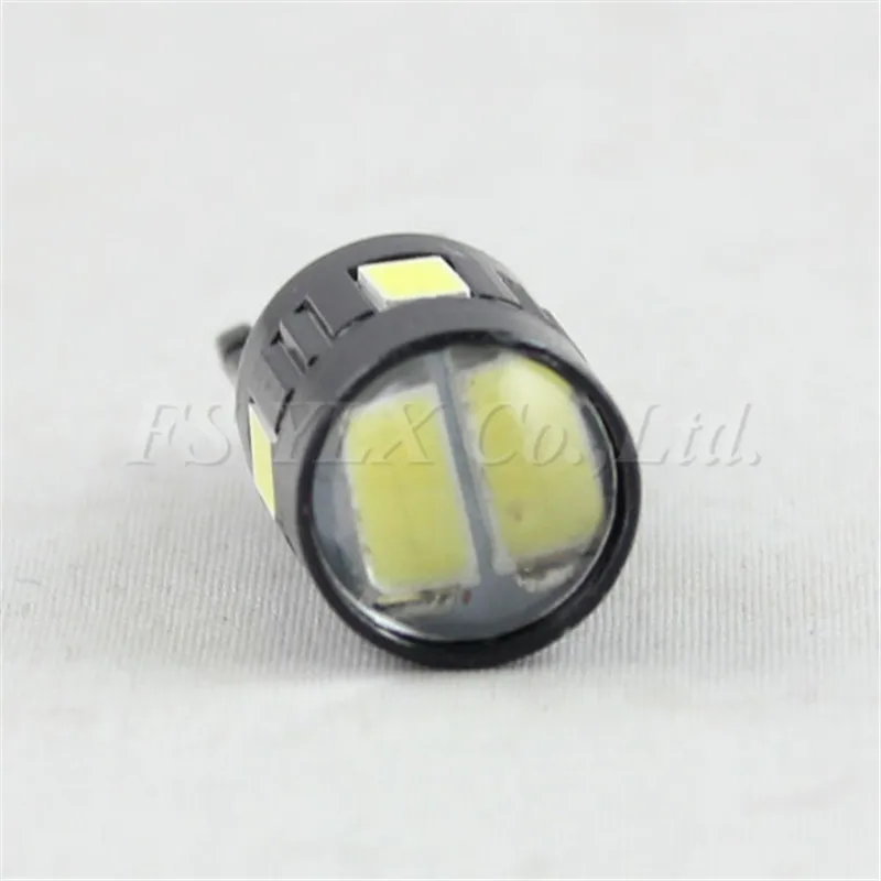 FSYLX 10 шт. T10 W5W 168 194 SMD без ошибок Светодиодные клиновидные боковые лампочки для