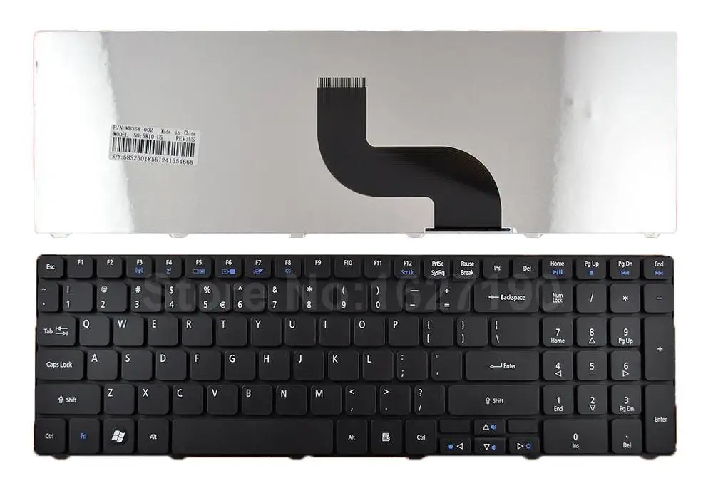 

US Keyboard For ACER AS5741G BLACK Compatible with 5810T New Laptop Keyboards With PN:NSK-AL11D 9Z.N1H82.11D
