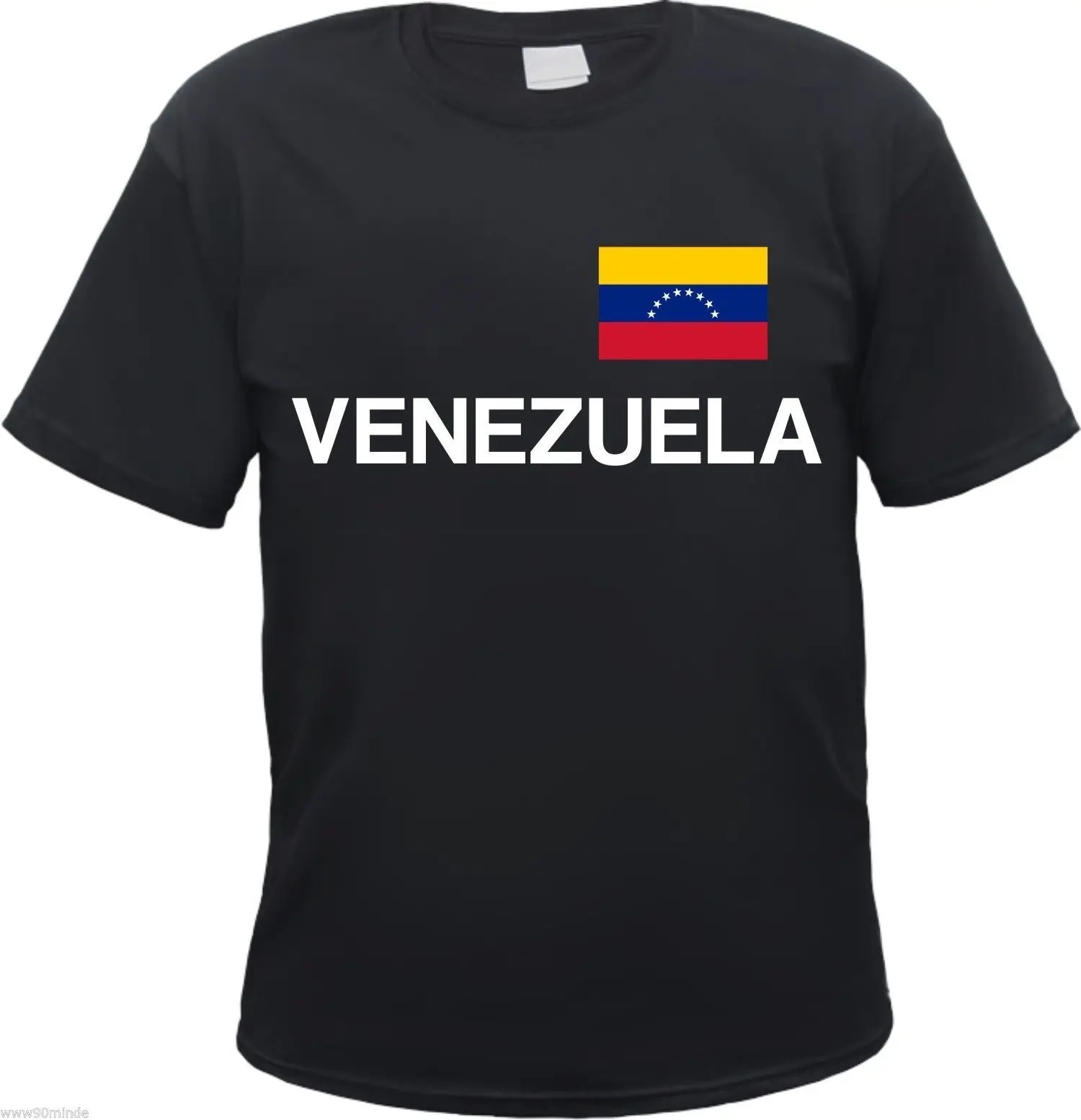 Футболка Venezuela черный/белый с принтом флага S до 3XL Caracas Chavez|t-shirt t-shirt|t-shirt blackt-shirt with |