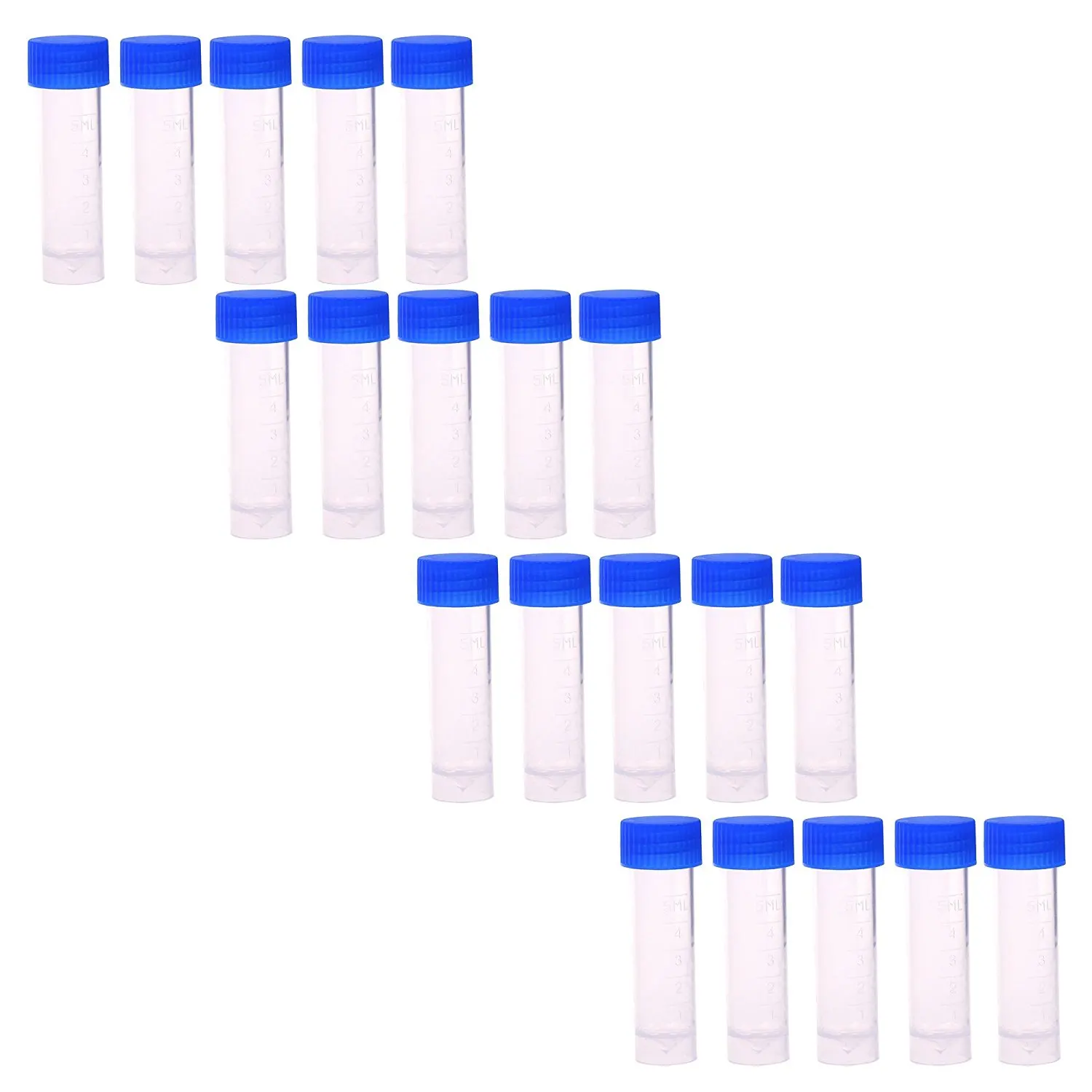 Пластиковые бутылки с винтовой крышкой для центрифуги 50 шт. 5 мл|screw cap tubes|tube with