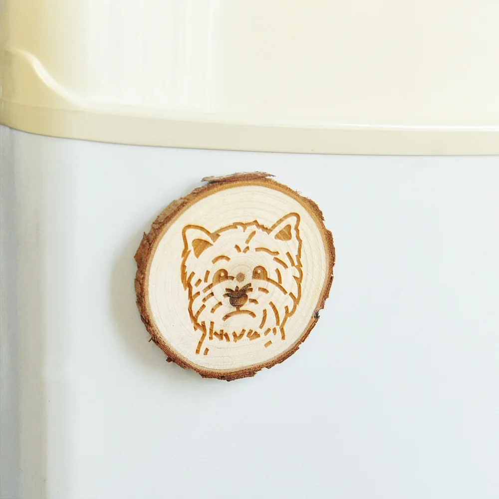 Магнит на холодильник Westie магниты с собаками дереве магнит для собак кухонный