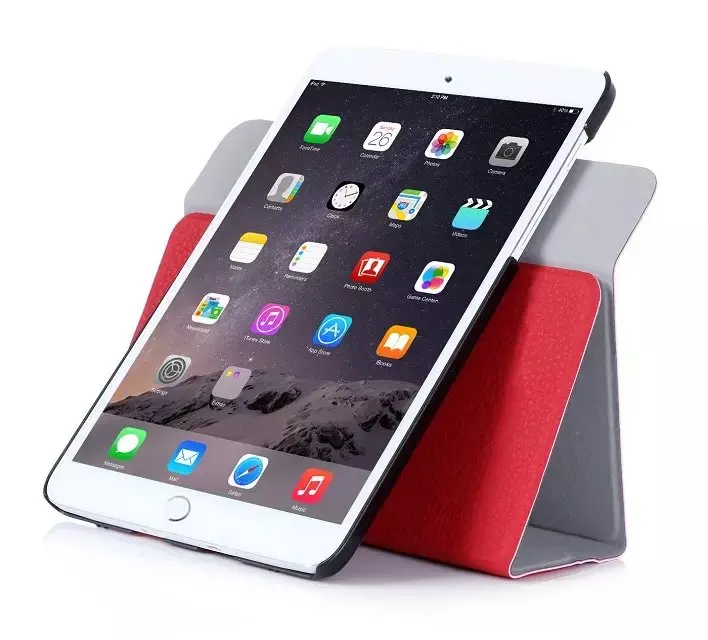 Для ipad Apple мини 4 360 вращение кожаный чехол ремешок и слот для карт памяти mini4