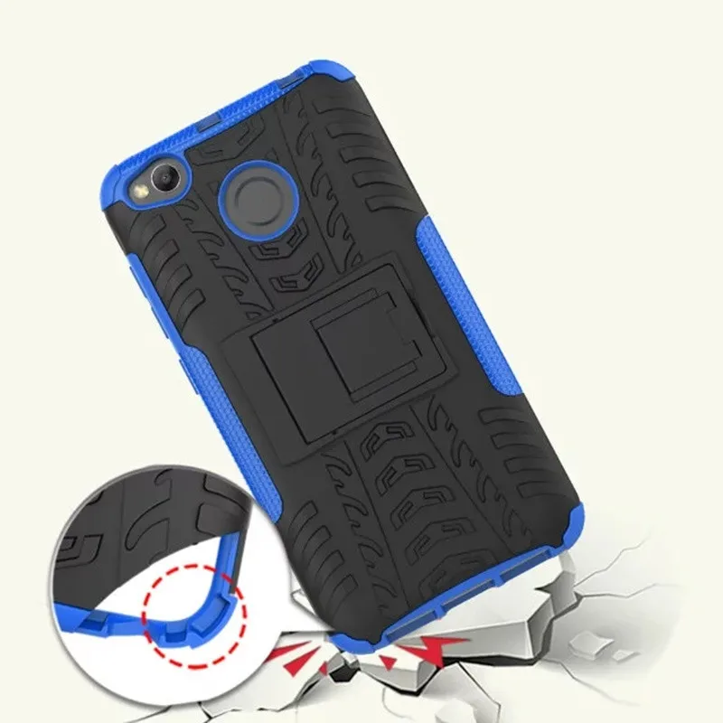 Полный Ударопрочный пластиковый жесткий чехол для Xiaomi Redmi 4X Ретро Броня тонкий