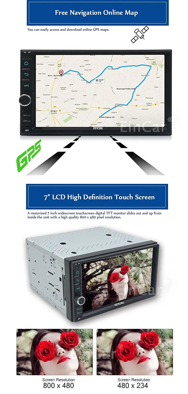 Android 5 1 автомобильный dvd мультимедийный сенсорный экран два 2 Din gps навигация