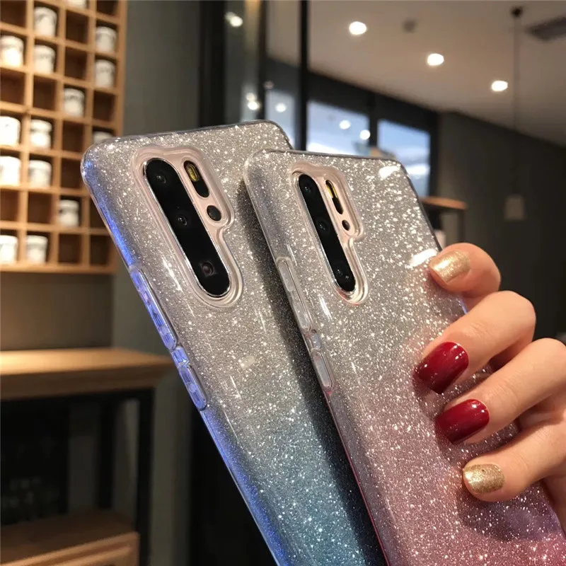 Чехол для телефона Meachy Gradient Bling Для Huawei P30 Lite P20 Pro мягкий модный чехол Mate 20 |