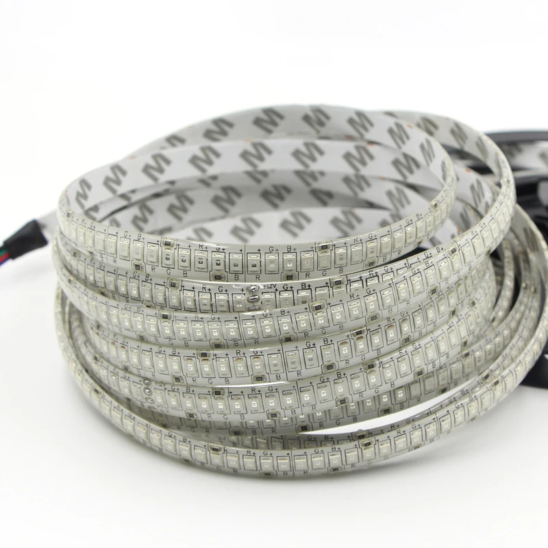 5 м светодиодный светильник 2835 SMD 240 светодиодный/м 12 В IP20/IP65 Водонепроницаемый 234 светодиодный/м гибкий светодиодный светильник белый RGB оранжевый полосатый Канат