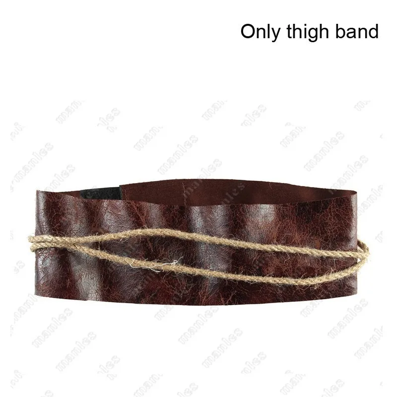 Only thigh band Sekiro Shadows Die Twice Costume Sekiro; Карнавальный костюм для взрослых; карнавальный костюм на Хэллоуин, Рождество, карнавал; вечерние туфли-сабо - Цвет: Only thigh band
