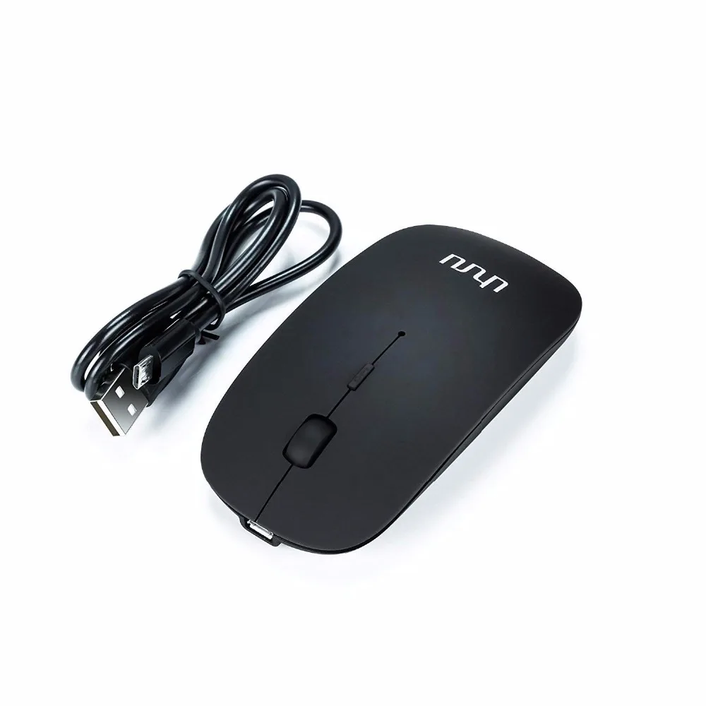 Rechargeable Wireless Mouse with 1200DPI - USB Bluetooth 3.0 Optical Mouse for PC Laptop Accessories - Mute and Noiseless by UHURU image 4