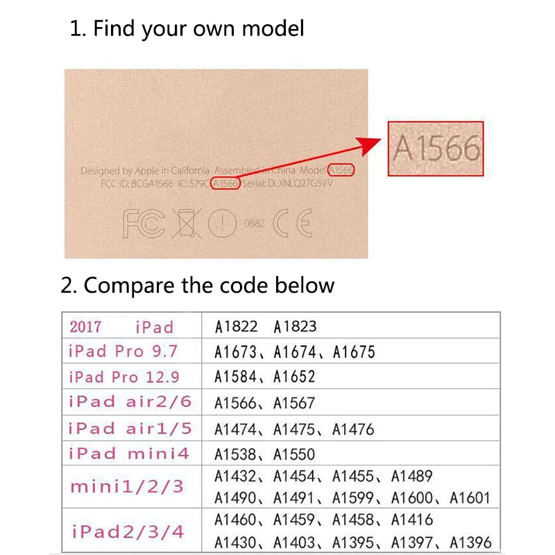 Чехол для ipad Мини 123 искусственная кожа складной Флип Стенд Авто Режим