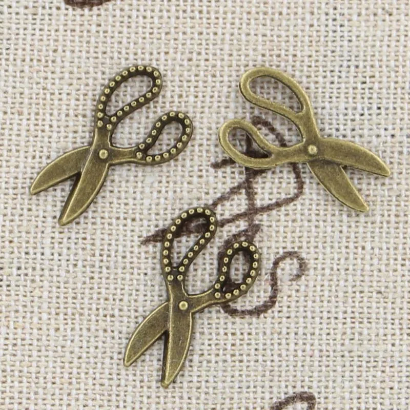 

30pcs Charms Scissors 19x11mm Antique Making Pendant fit,Vintage Tibetan Bronze Silver color,DIY Handmade Jewelry