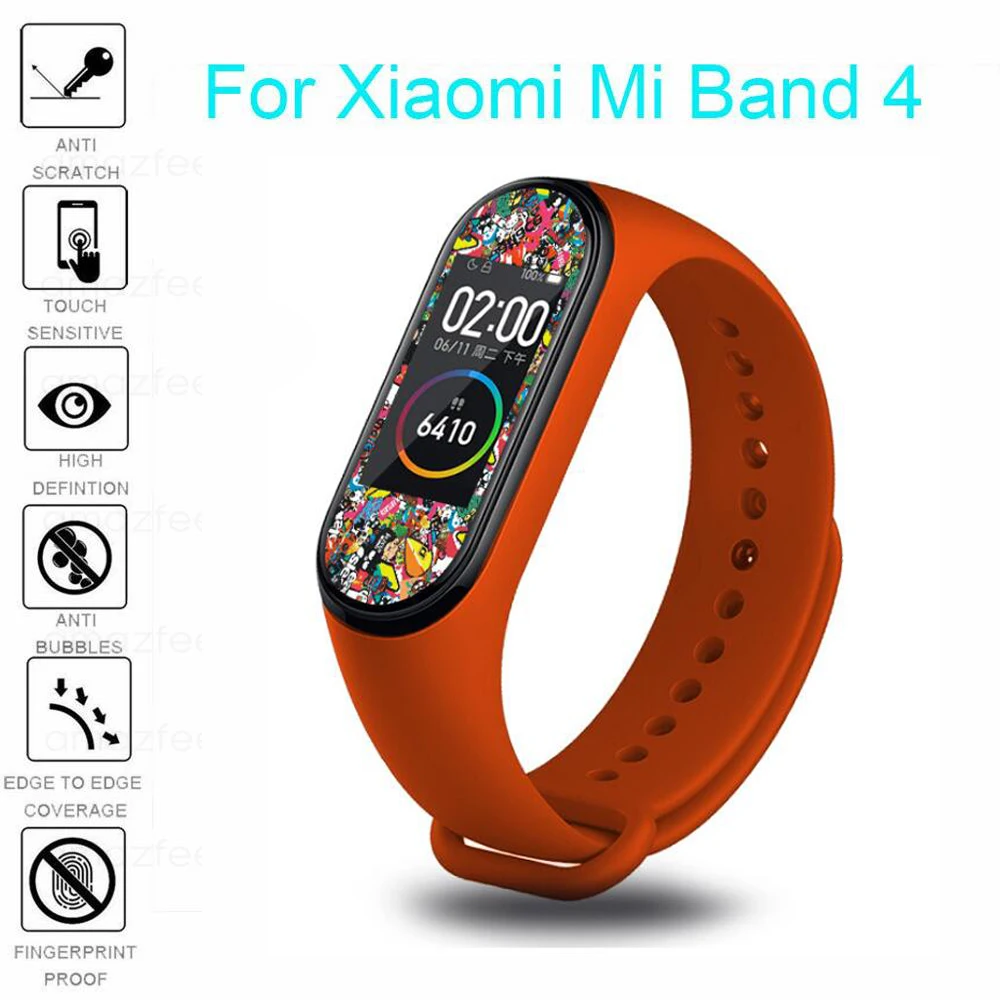 30 шт./упак. пленка для Mi Band 4 протектор для Mi 4 Экран Защитная пленка для Xiaomi MiBand 4 аксессуары для смарт-браслета