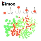 100 шт. мягкие светящиеся бусины светящиеся оранжевые красные зеленые для рыболовных снастей Тройной Крючок для вязания яиц Сабики блесна Айс джиг рыболовный аксессуар