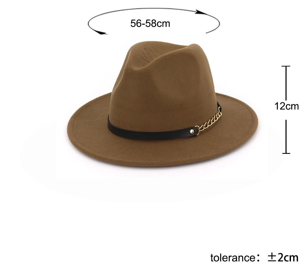 Новая модная мужская шляпа fedoras Женская модная джазовая шляпа лето весна черная Шерстяная кепка Уличная Повседневная шляпа ремень с металлической пряжкой