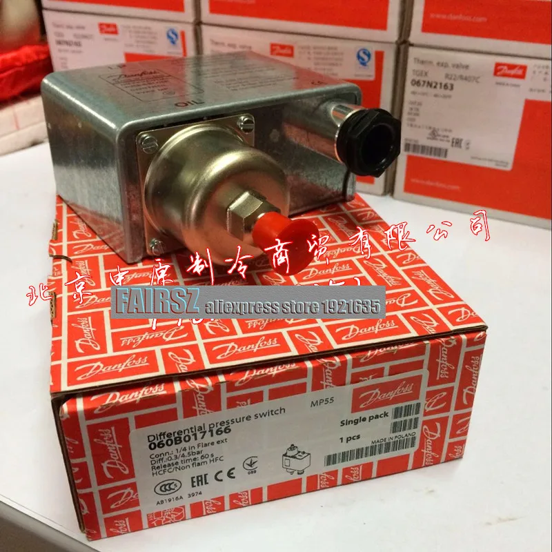 Оригинальный переключатель перепада давления DANFOSS MP55 060B017166 новинка в