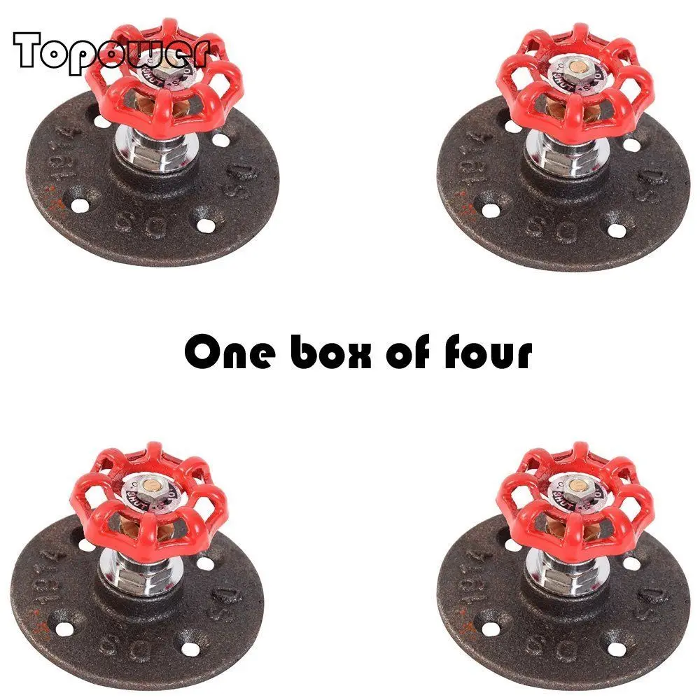 4PCS Industrial Vintage Pipe Interior Bathroom Accessories Decorative Wall Hooks Metal Hat Coat Rack Robe Hanger | Дом и сад