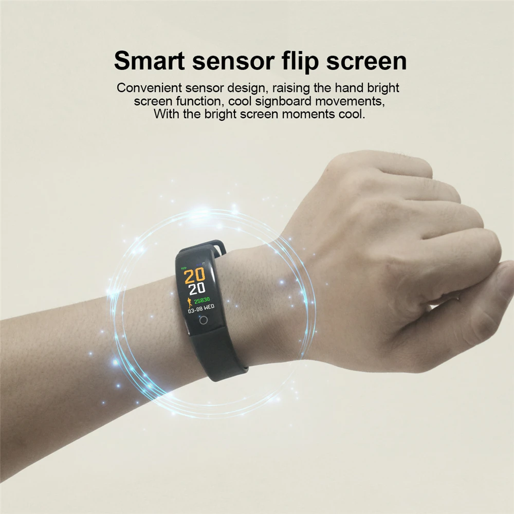 Смарт браслеты Для мужчин Спорт Фитнес трекер умный Браслет Pulse Шагомер напоминание для IOS телефона