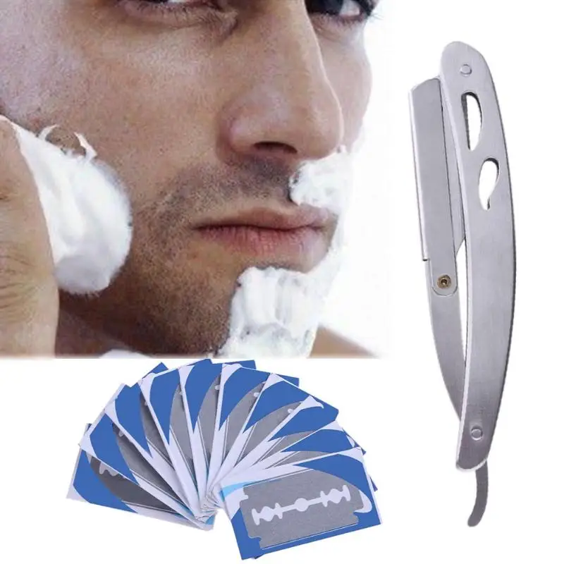 Инструмент из нержавеющей стали держатель для бритвы лезвия прямой инструмент