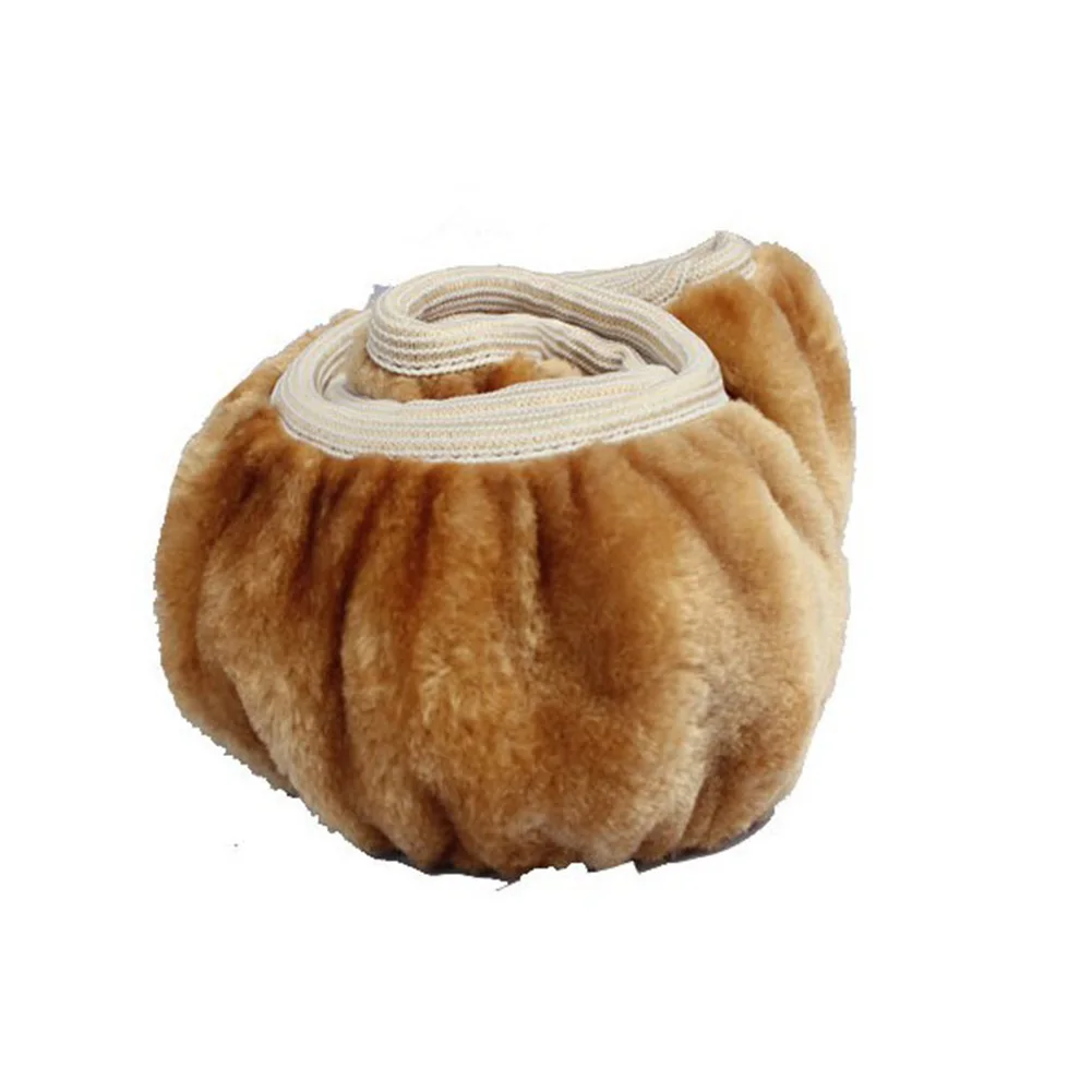 Мягкий эластичный плюшевый автомобиль Твердый накладки зимние руль Крышка для 35