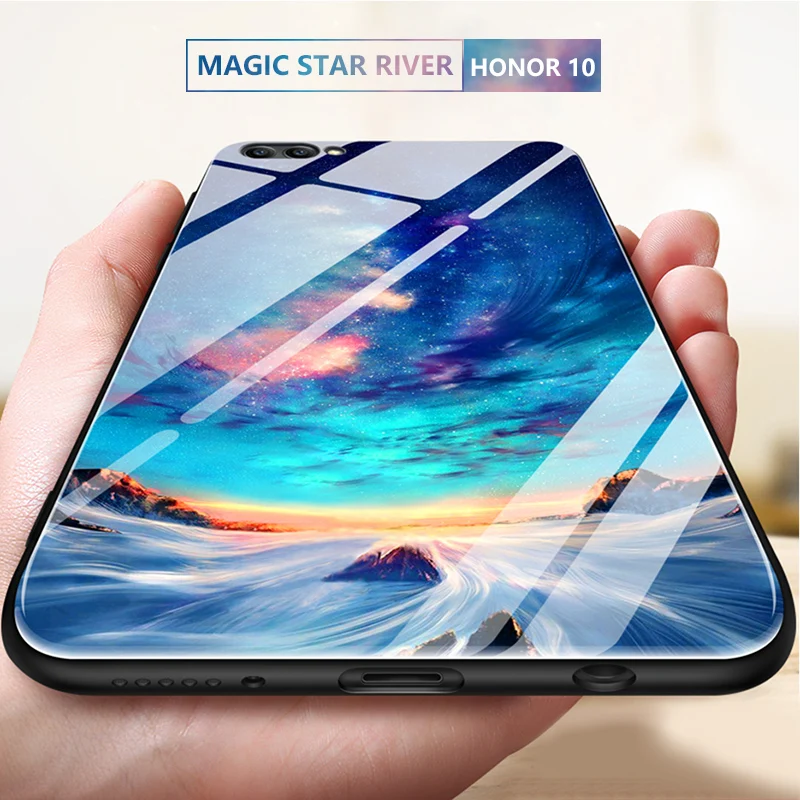 CHYI для huawei P20 pro Чехол с узором дизайн закаленное стекло задняя оболочка