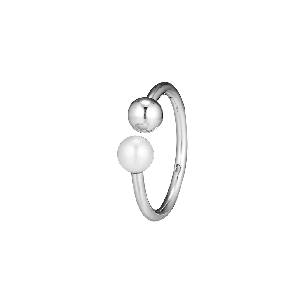 

CKK кольцо современные жемчужные открытые серебряные кольца для мужчин и женщин Anel Feminino 100% 925 ювелирные изделия из стерлингового серебра Anillos Свадебные