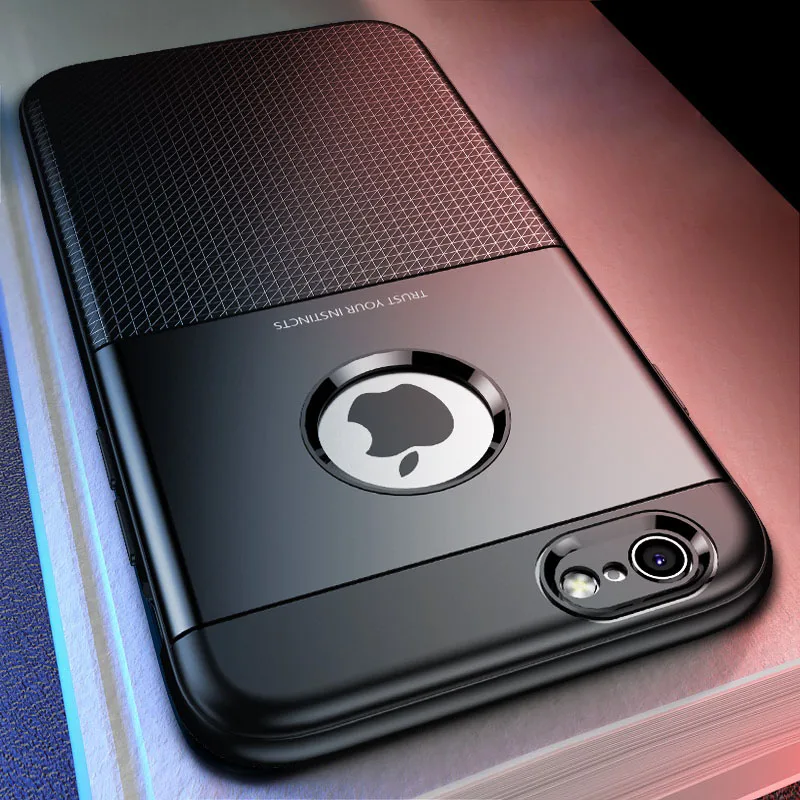 Back Cover For iPhone 7 Case 6 6s Cases Luxury TPU Silicon Scratch Proof Anitiknock Protective 8 Plus X Capa |