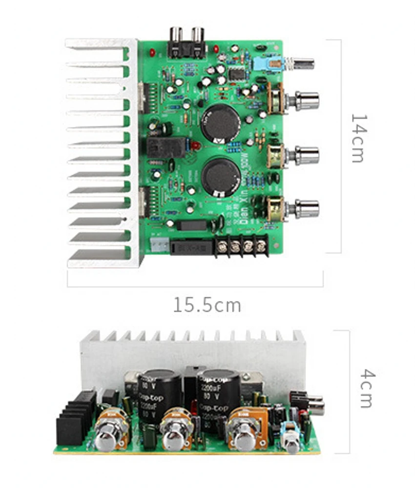 Двойной TDA7294 HIFI 2,0 стерео 100 Вт+ 100 Вт аудио усилитель мощности плата RCA тональная плата