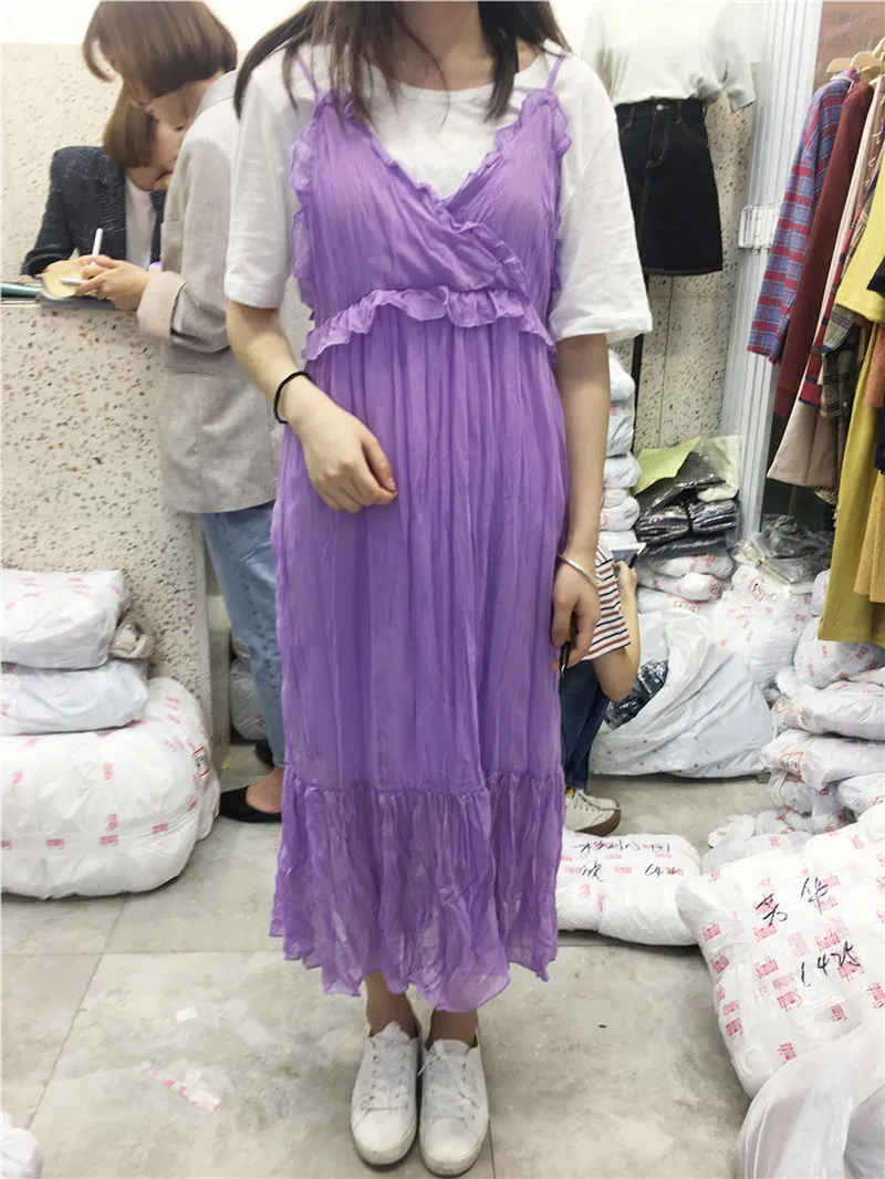Корейский ulzzang одноцветное универсальные Для женщин футболка + V воротник рукавов