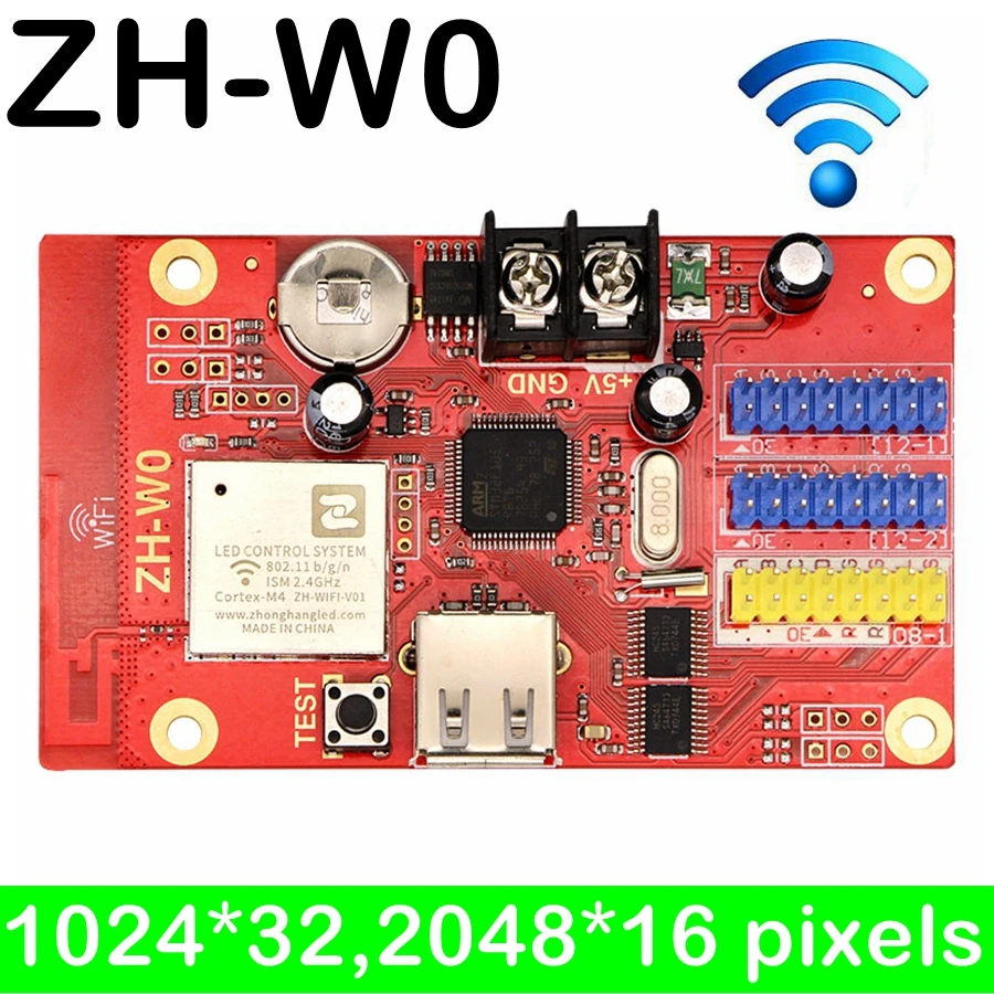 Светодиодная карта управления 1024*32 пикселей Wi Fi + USB беспроводной модуль P10