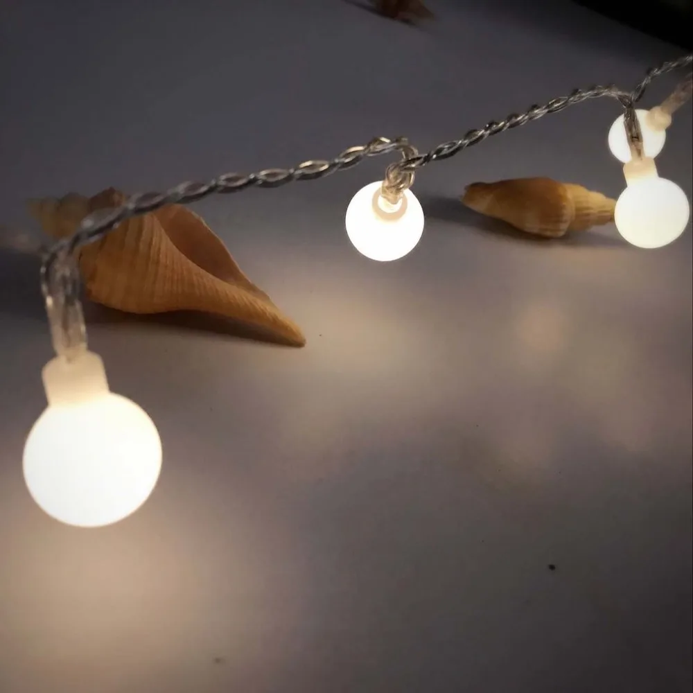 ICOCO 20LED Строка свет Бурлящий шарик Форма Многоцветный Рождественский фестиваль