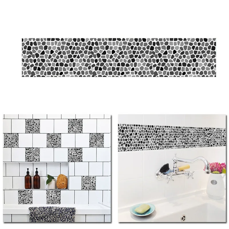 1 шт. плитка креативные наклейки на стену Гостиная Спальня украшение дома 20*100 см