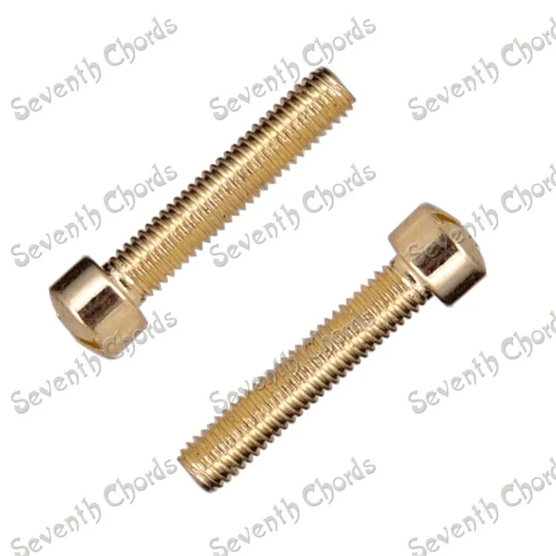 60 шт./лот электрическая гитара Humbucker Bobbin Polepiece Шурупы для гитары Крышка пикапа
