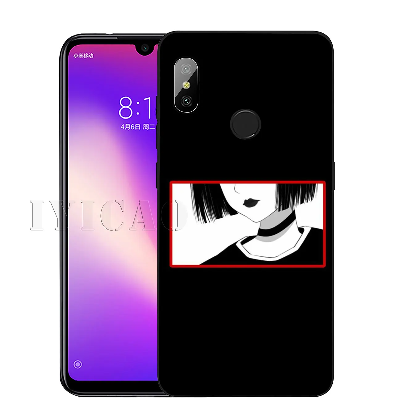 stare japanese Cute girl Anime Soft Silicone Phone Case for Xiaomi Redmi K30 K20 8A 7A 6A 5A S2 GO Note 8 8T 7 5 6 Pro |