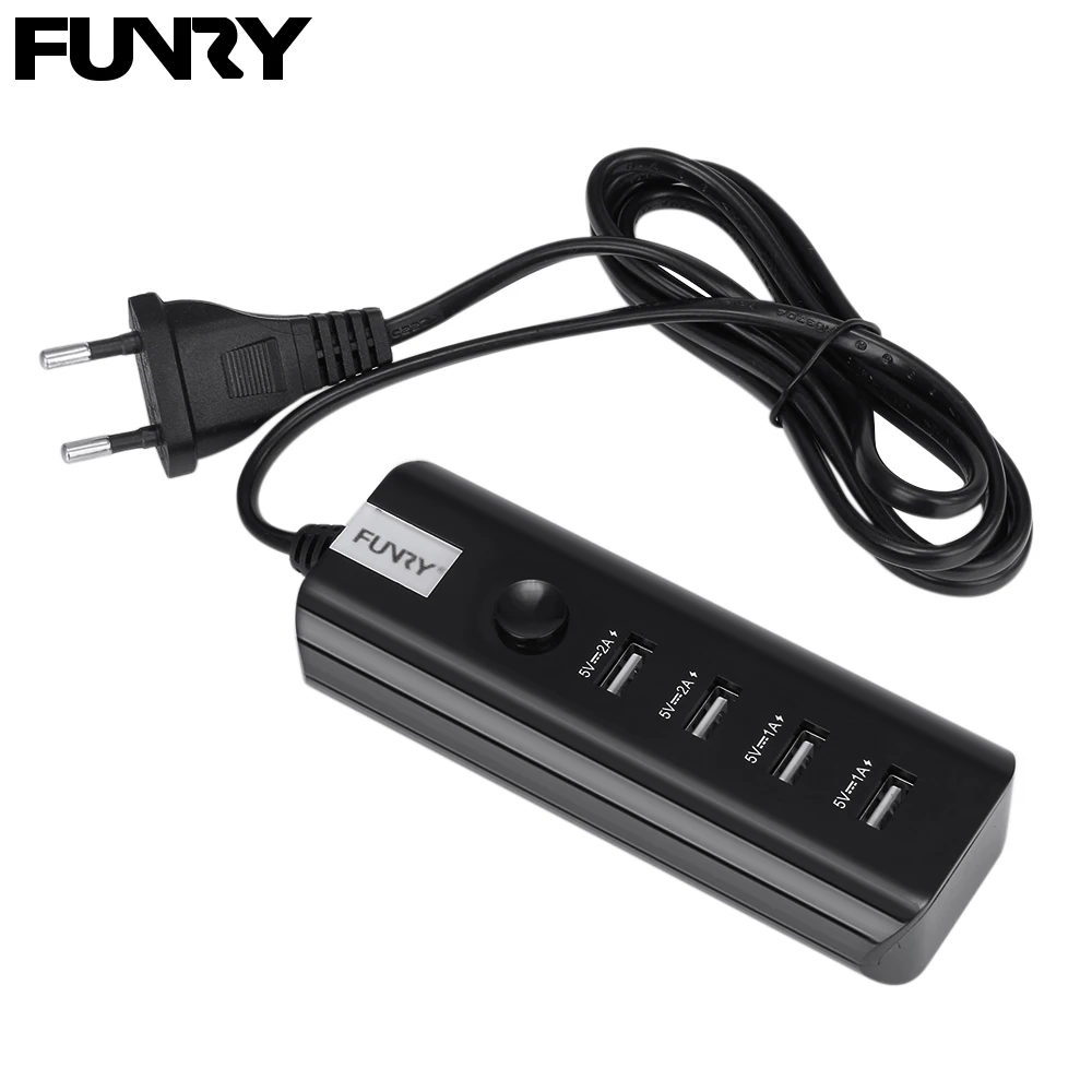 Funry USB розетка штепсельная вилка европейского стандарта мини зарядное устройство