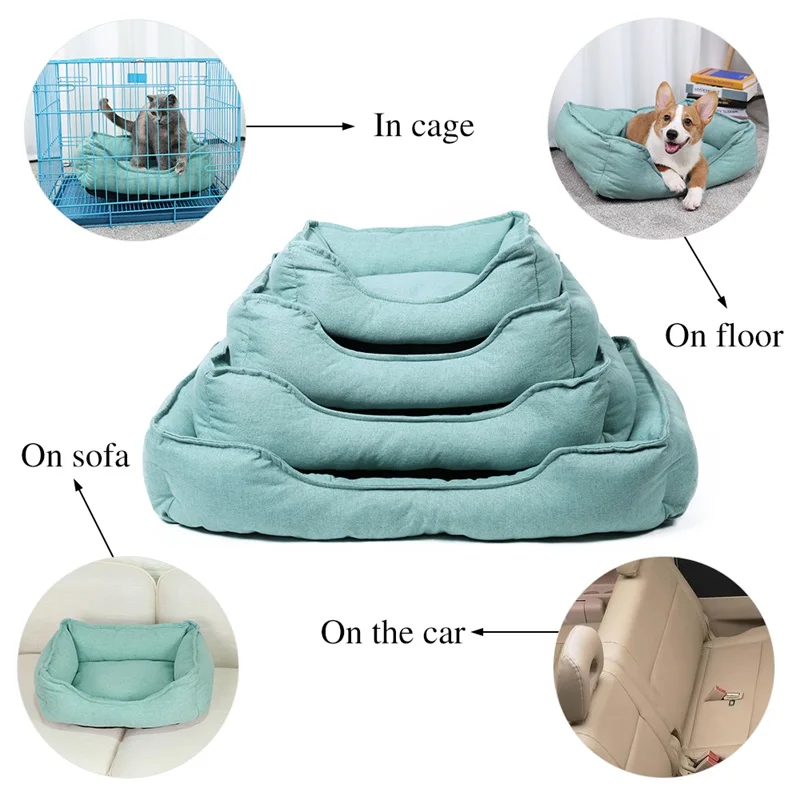 Pet Dog Large Beds Cat Ultra Soft Warm Bed House For Dogs Breathable Kitten Puppy Cozy Cushion Sofa S-XL Anti-Skip Kennels | Дом и сад