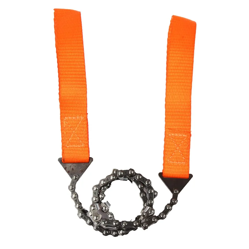 Emergency Household Gardening Hand Chainsaw with Nylon Bag Pocket Chain Saw Camping Hiking Outdoor Survival Tools | Инструменты