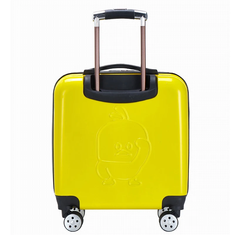 2019 Новая мода ABC маленькая Желтая утка детская тележка чехол maletas de viaje con ruedas Envio