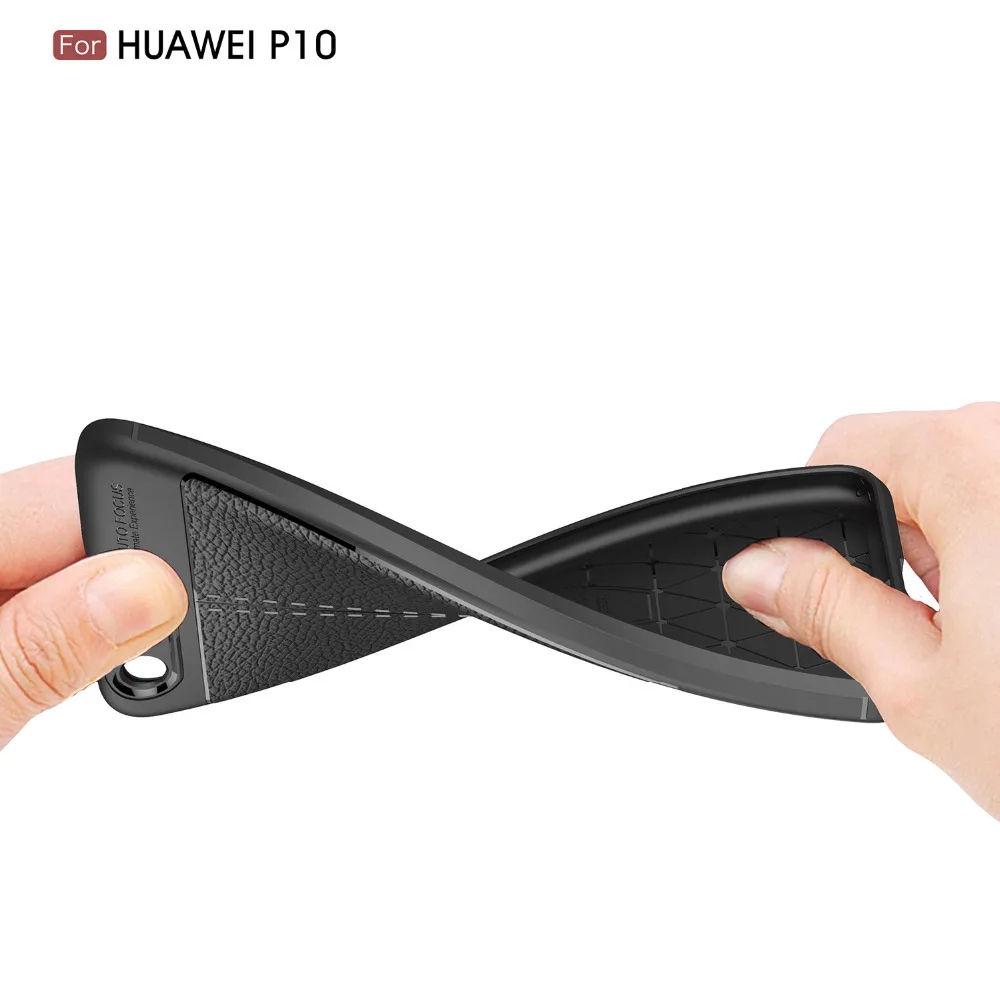 Coque For Huawei P10 lite cover Original TPU Case Plus Litchi Grain Matte Silicone Soft Protection |