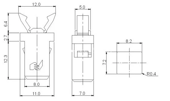 100 шт. переключатель дверного замка настенный для кондиционера телевизора DVD