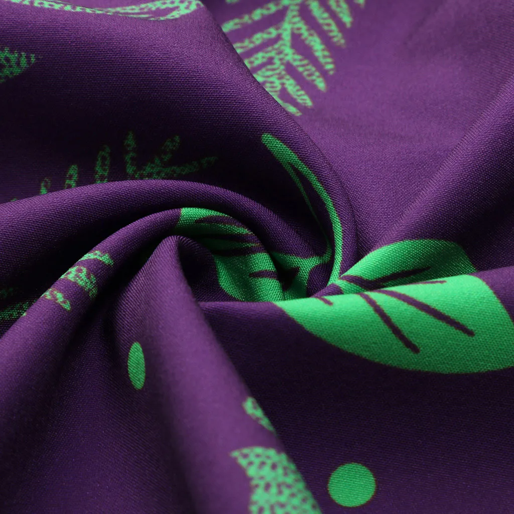 Женское винтажное платье с цветочным принтом Повседневное неправильной формы