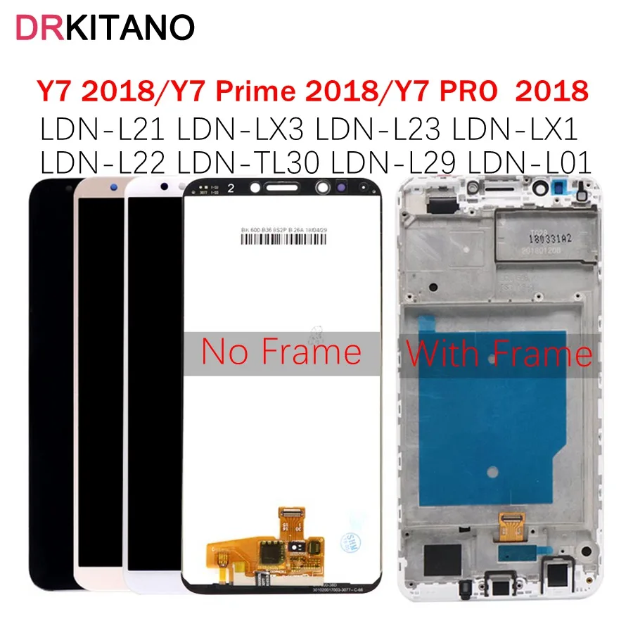 Для huawei Y7 Y7 Prime ЖК-дисплей сенсорный экран для huawei Y7 Pro ЖК с рамкой LDN L22 LX2 L21 L23 LX1 L29