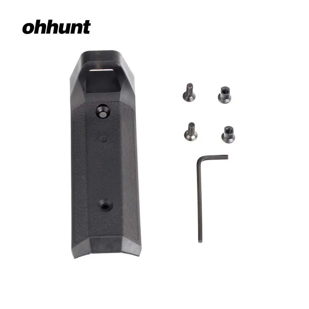 Color Black Ohhunt Тактический Keymod Handguard ручной стоп-покрытие протекторы резиновый рельсовый крепление для ключа Mod крепление для охоты AR15 аксессуары - Цвет: Color Black