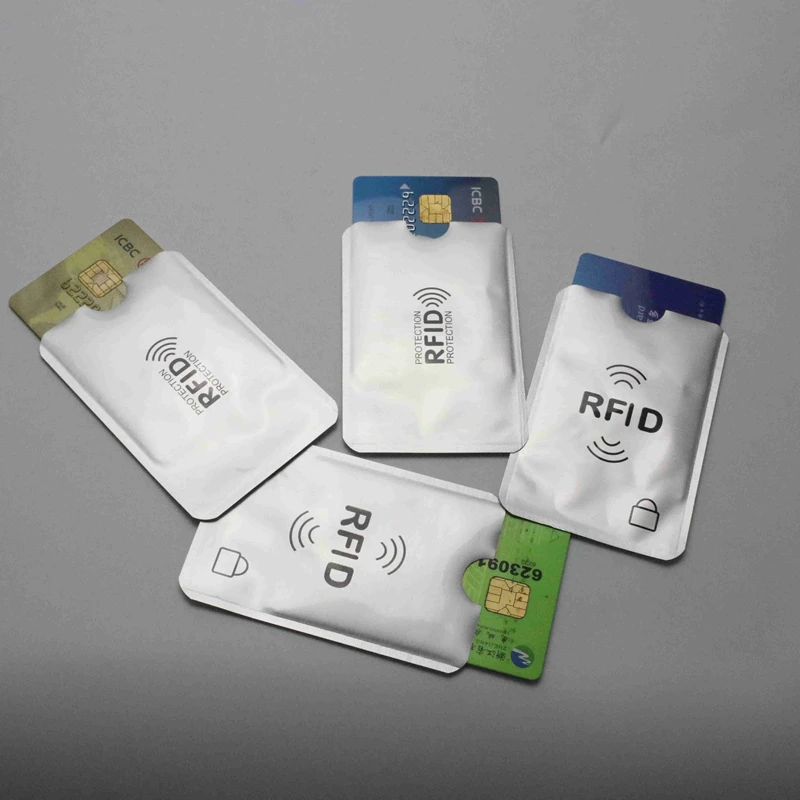 Блок экранирования RFID карты 13,56 МГц Пустая Алюминиевая фольга IC защита NFC карта безопасности Противоугонная щетка набор ID карт