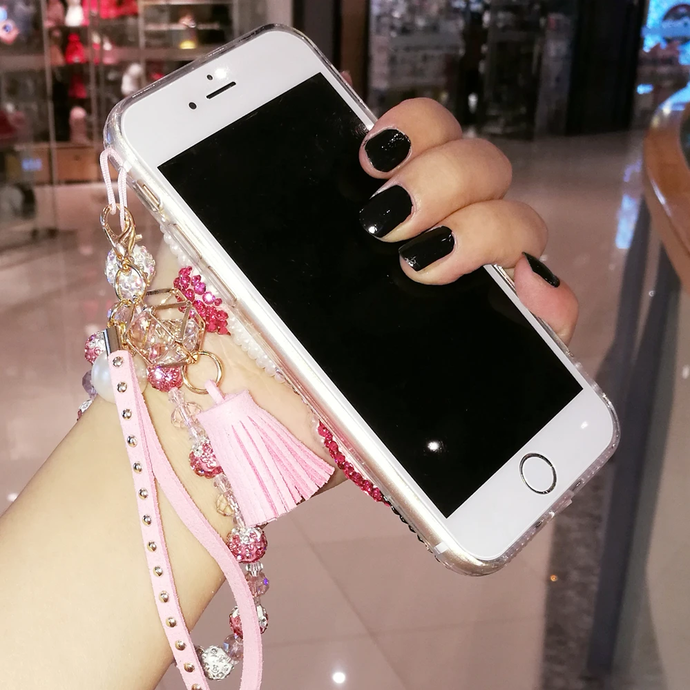 Для iphone 11 pro 3D Bling Crystal Pearl розовый Кот KT кабошон чехол для телефона XS max XR X 6 6s 7 8 plus