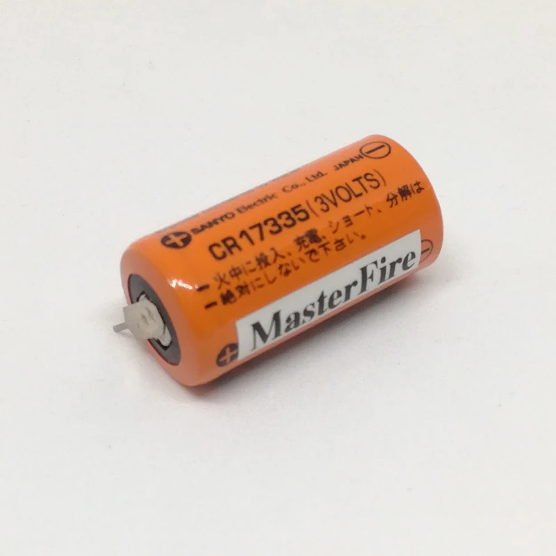 Новые оригинальные литиевые батареи Sanyo PLC CR17335 3 в CR17335(3 вольта) с вкладками 2